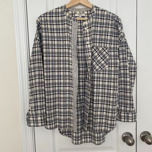 madewell check printed shirt
